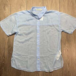 Abercrombie Fitch Small Sheer Button Shirt New NWT‎ Blue